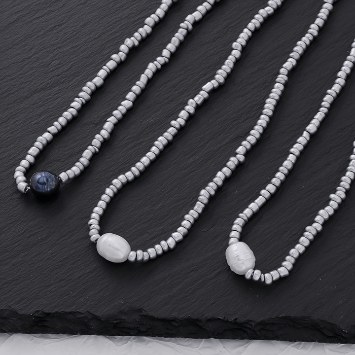 3-Piece Vintage Necklace with Pearls