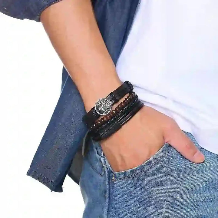 Tree Of Life Handmade Leather Bracelet