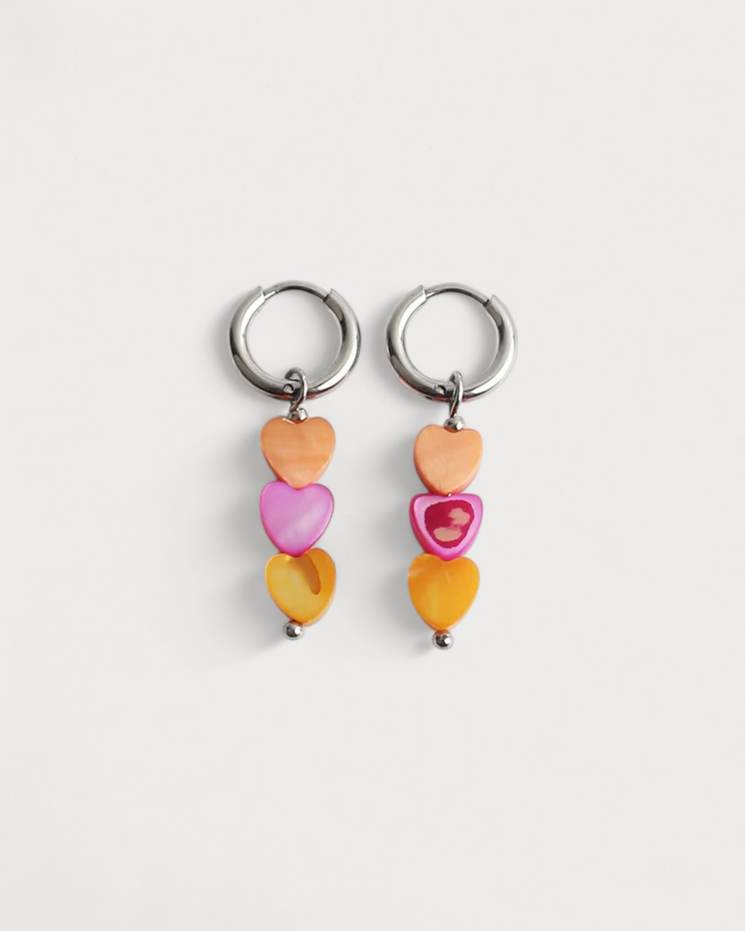 Heart To Heart - Earrings - Stainless Steel