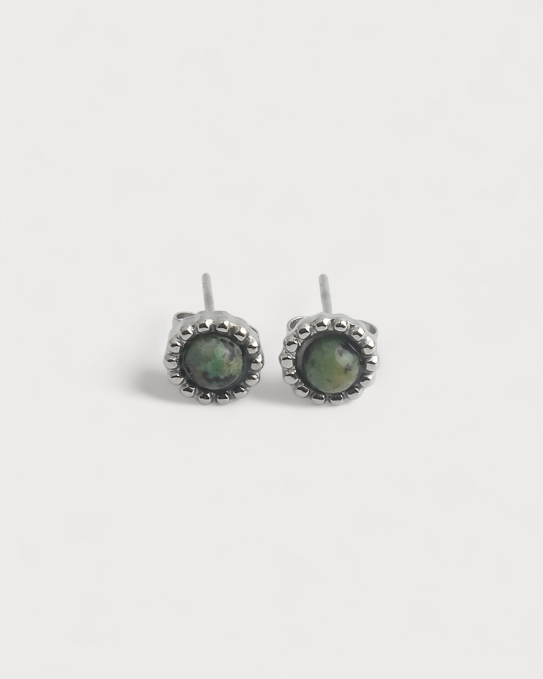 Tara - Studs - Natural Stone - Earrings - Stainless Steel