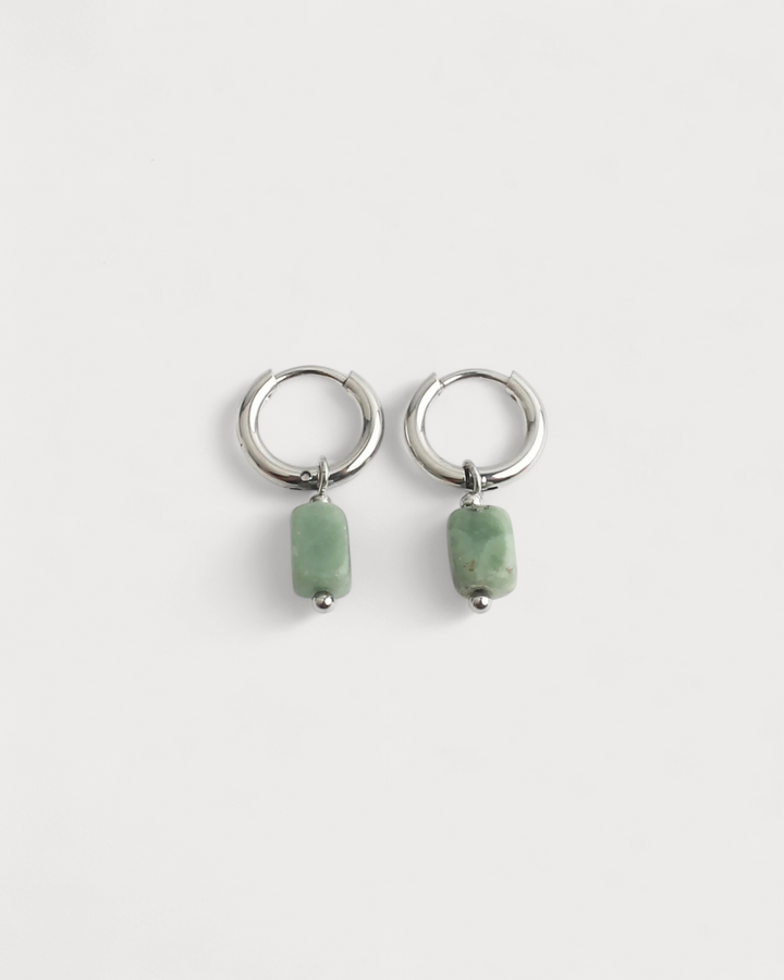 Sara - Earrings - Natural Stone - Stainless Steel