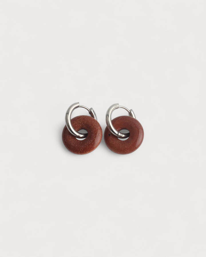 Femme - Earrings - Natural Stone - Stainless Steel