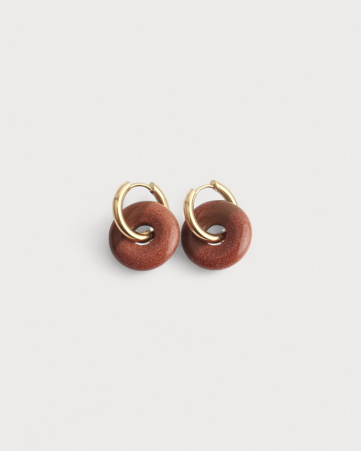 Femme - Earrings - Natural Stone - Stainless Steel