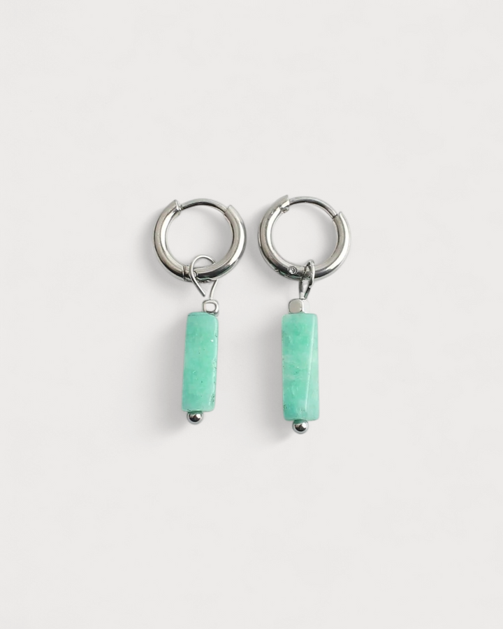 Dora - Earrings - Natural Stone - Stainless Steel