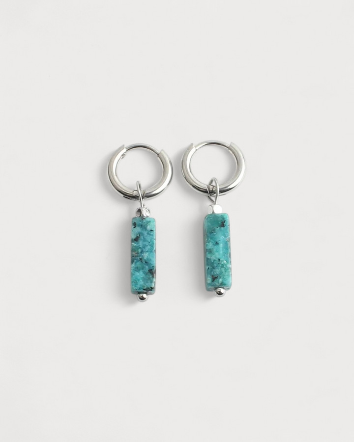 Dora - Earrings - Natural Stone - Stainless Steel
