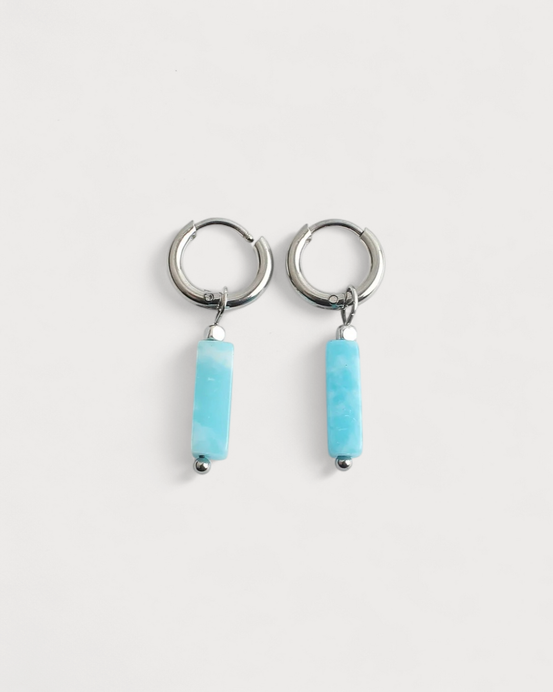 Dora - Earrings - Natural Stone - Stainless Steel