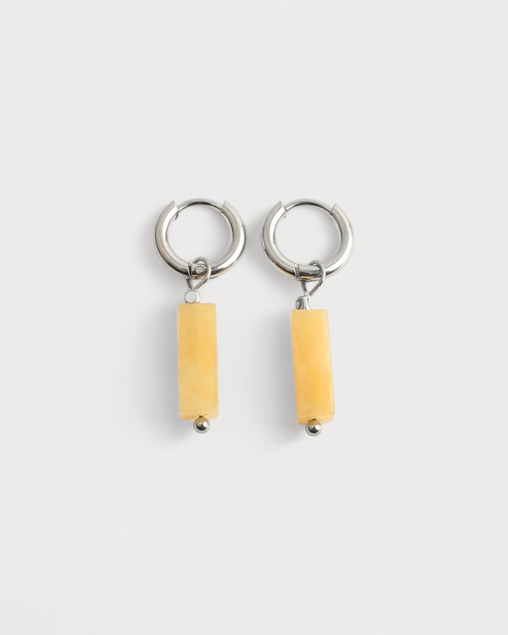 Dora - Earrings - Natural Stone - Stainless Steel