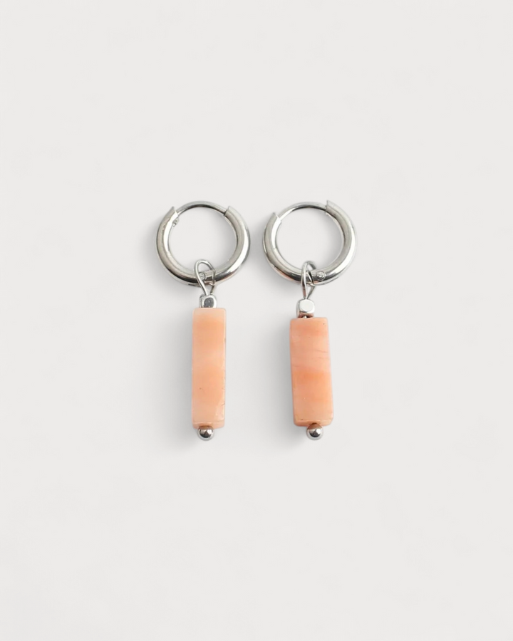 Dora - Earrings - Natural Stone - Stainless Steel
