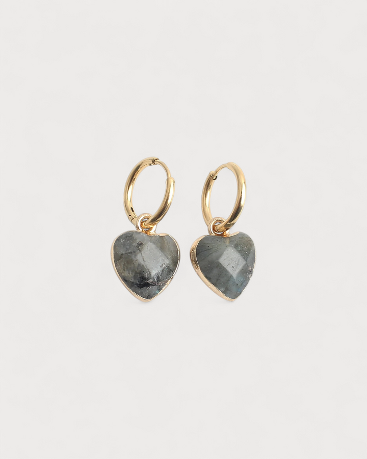 Cherish - Earrings - Natural Stone - Stainless Steel