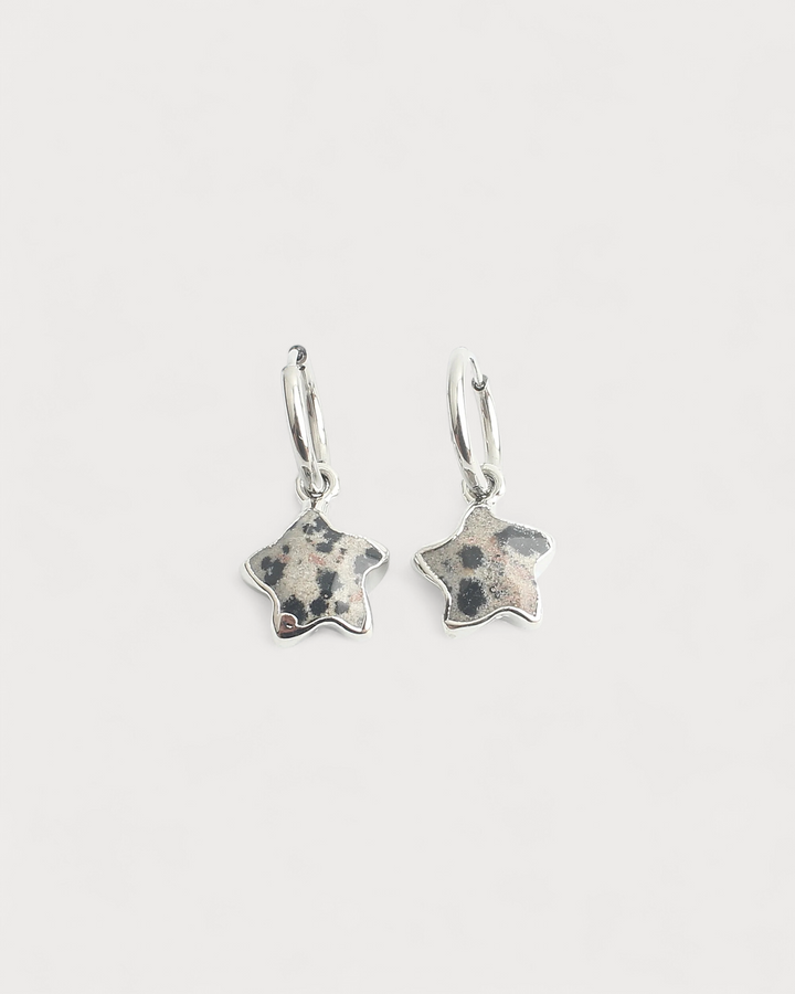 Starry - Earrings - Natural Stone - Stainless Steel