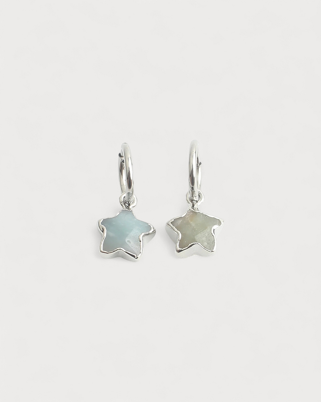 Starry - Earrings - Natural Stone - Stainless Steel