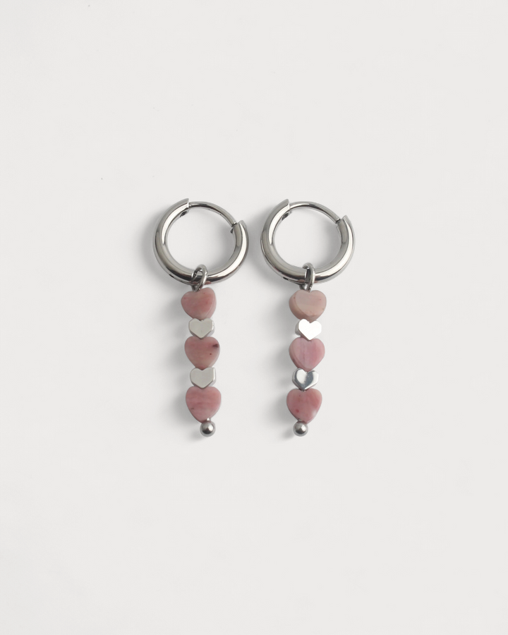 Heart To Heart - Earrings - Stainless Steel