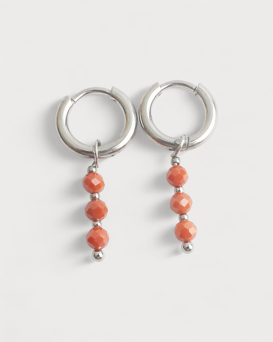 Mon Cheri - Earrings - Natural Stone - Stainless Steel