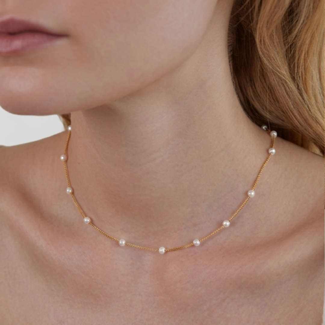 Nura Pearl 18K Gold Necklace