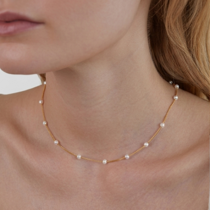 Nura Pearl 18K Gold Necklace