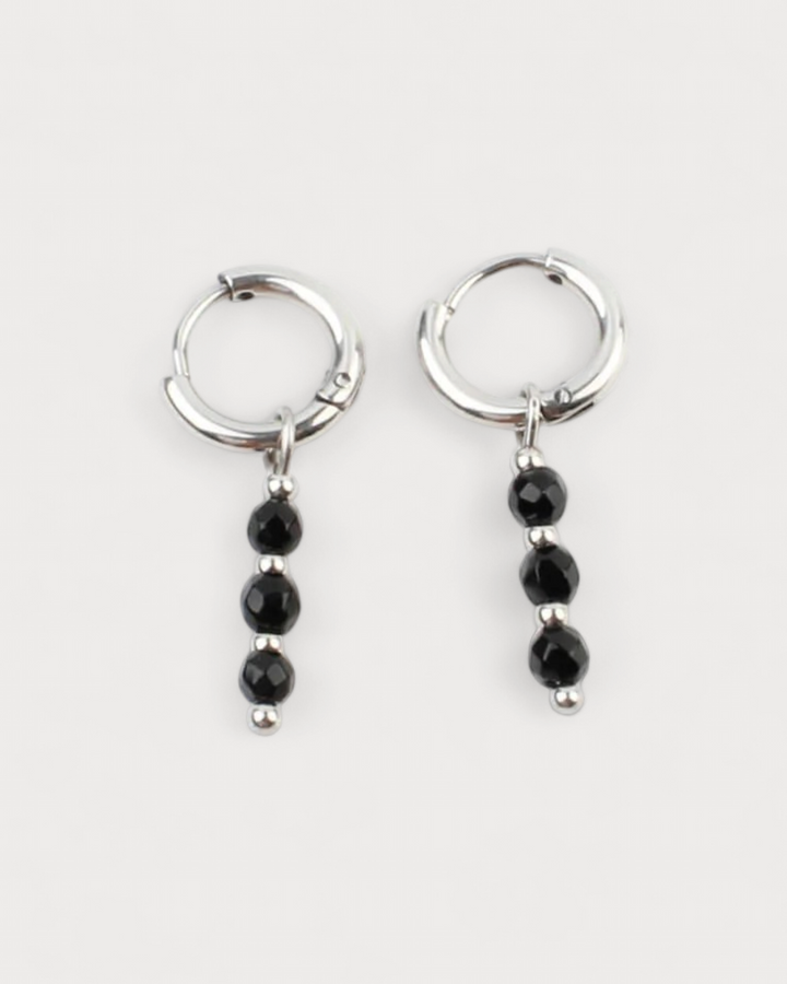 Mon Cheri - Earrings - Natural Stone - Stainless Steel