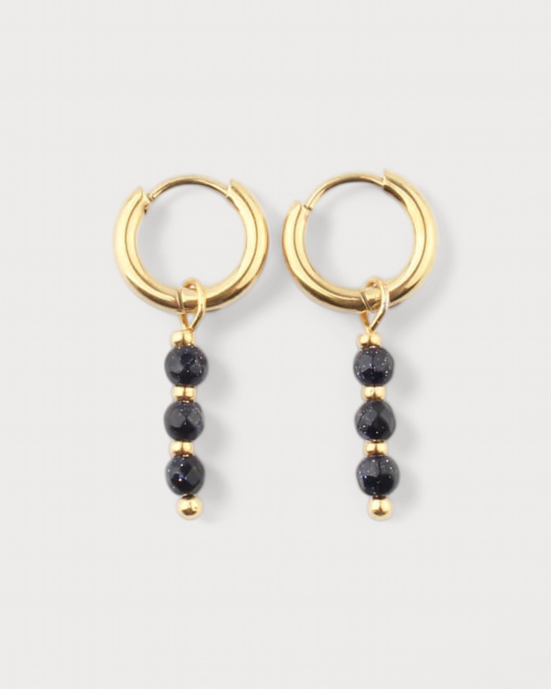 Mon Cheri - Earrings - Natural Stone - Stainless Steel