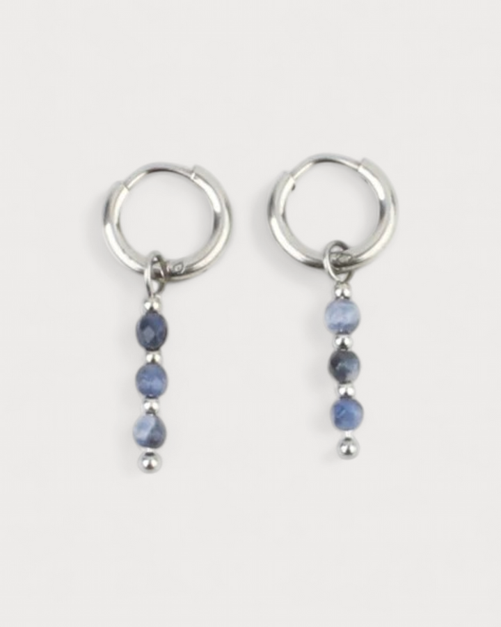 Mon Cheri - Earrings - Natural Stone - Stainless Steel