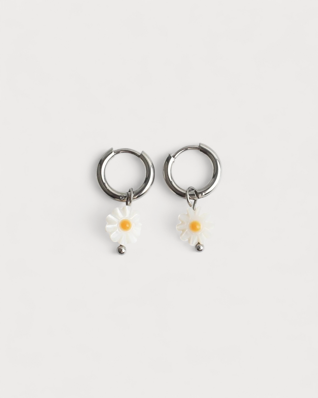 Daisy Flower - Earrings - Stainless Steel