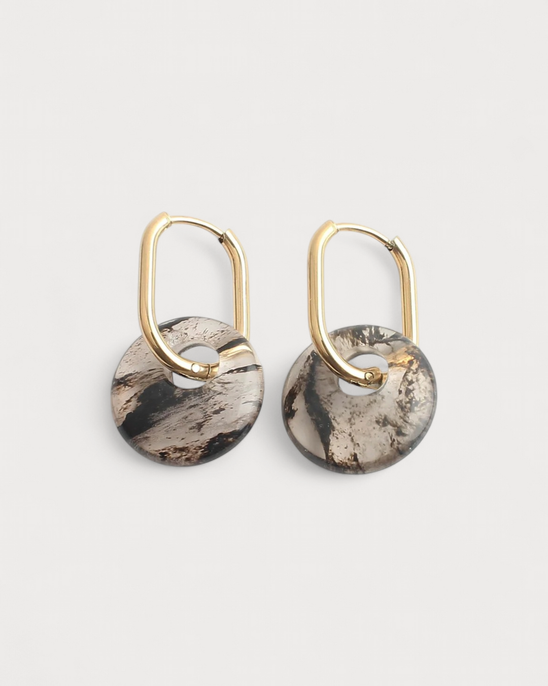 Tirza - Earrings - Natural Stone - Stainless Steel