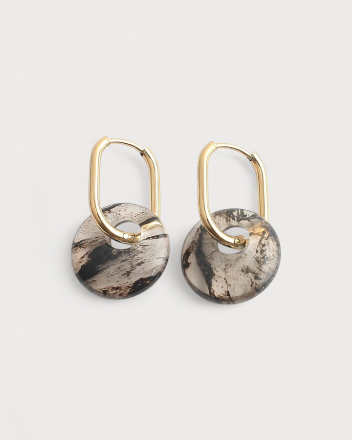Tirza - Earrings - Natural Stone - Stainless Steel