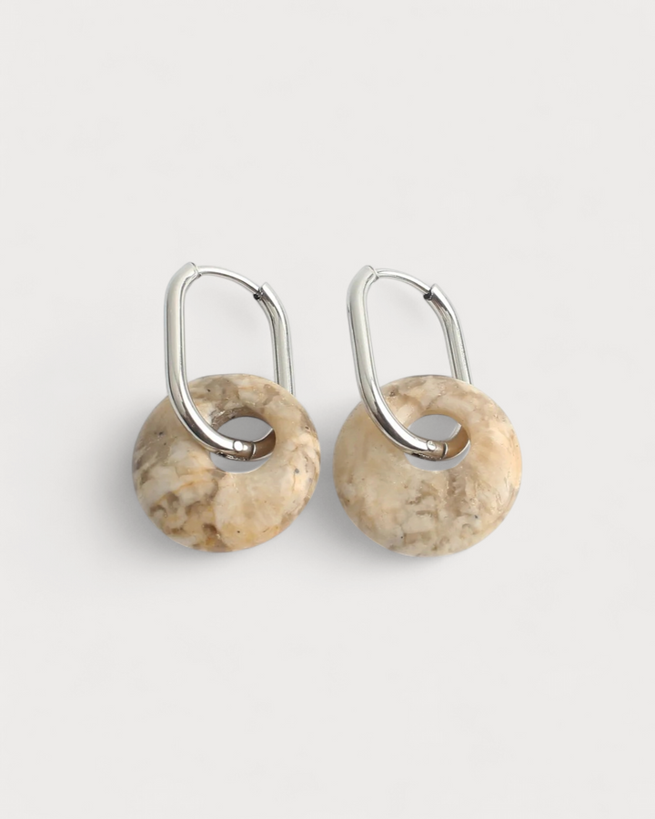 Tirza - Earrings - Natural Stone - Stainless Steel