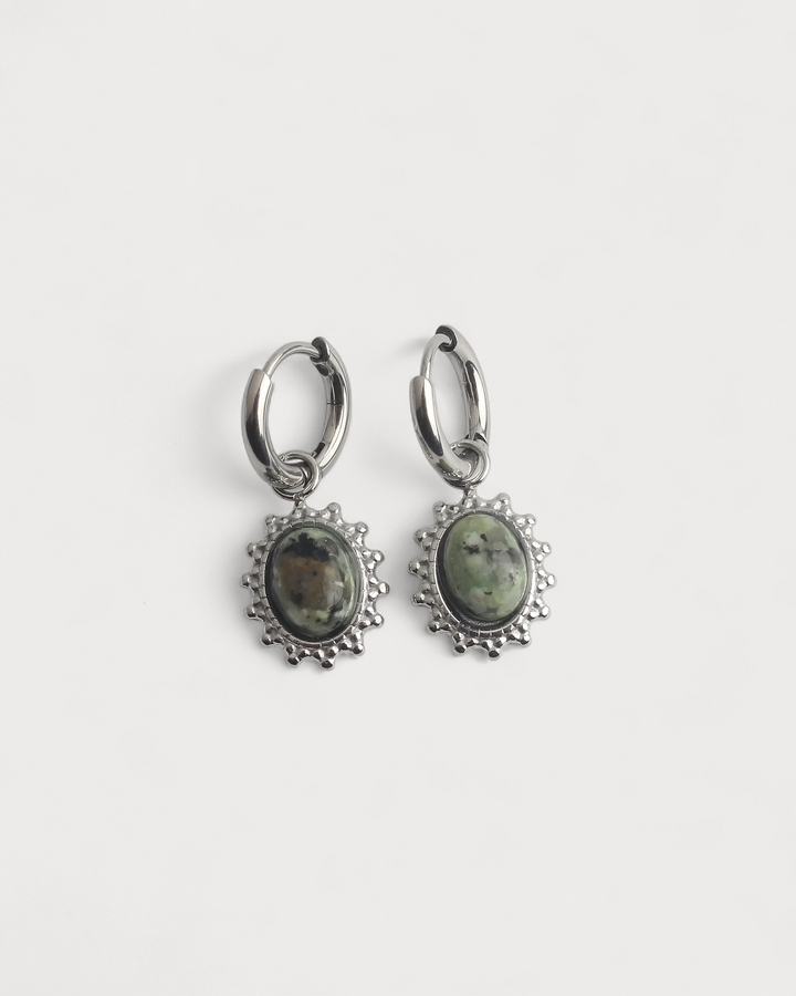 Jolie - Earrings - Natural Stone - Stainless Steel