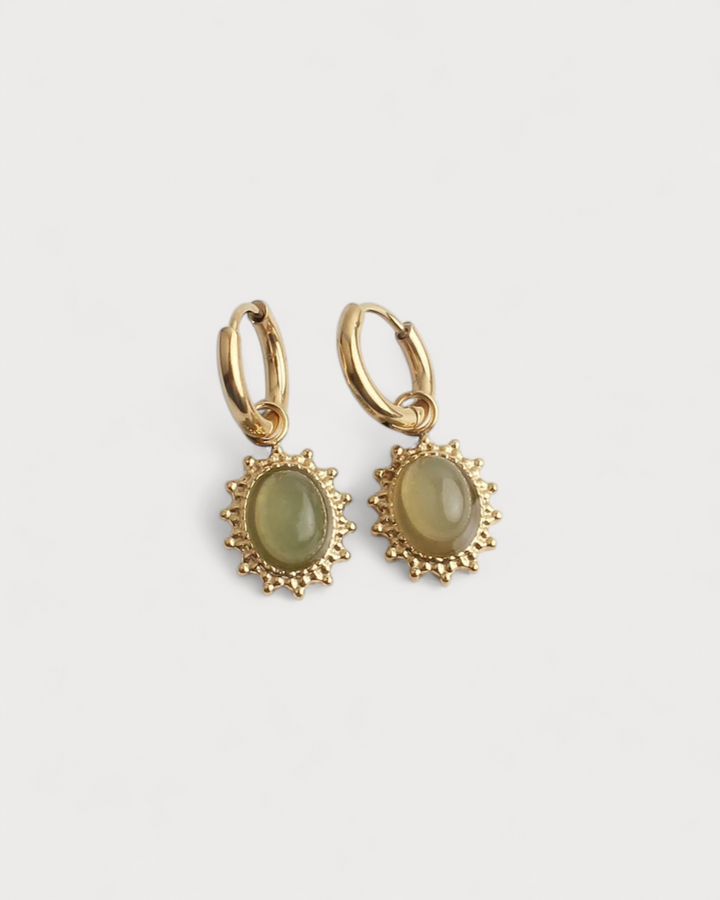 Jolie - Earrings - Natural Stone - Stainless Steel