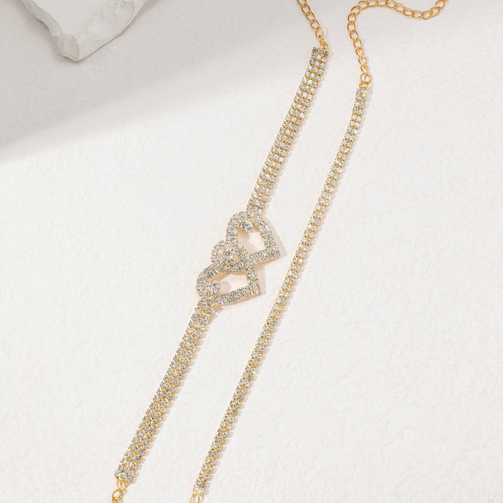 SPARKLING HEART ANKLET