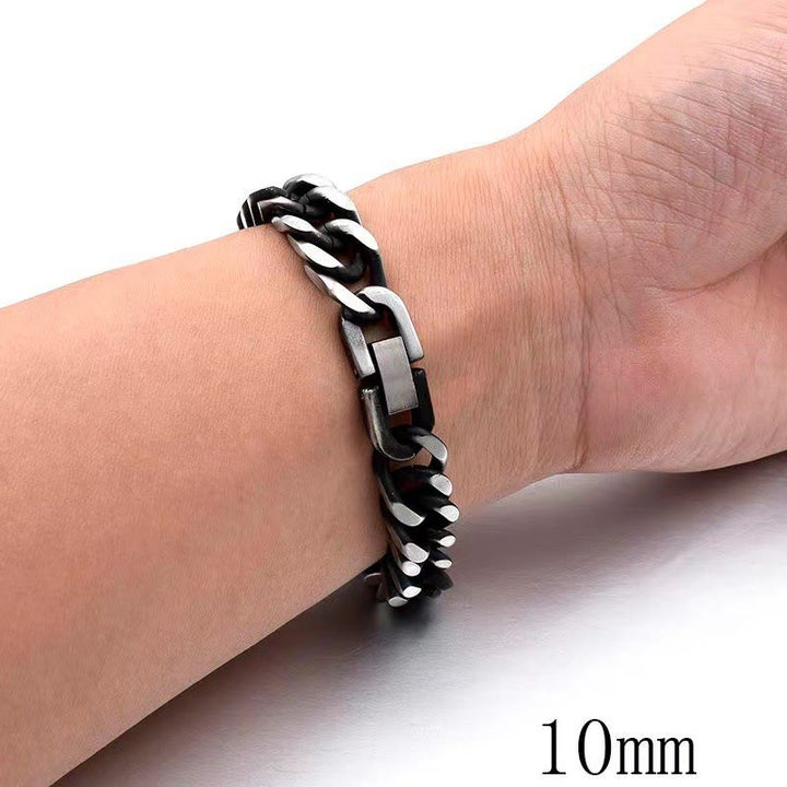 Thick Chain Dragon Weave Cuban Bracelet