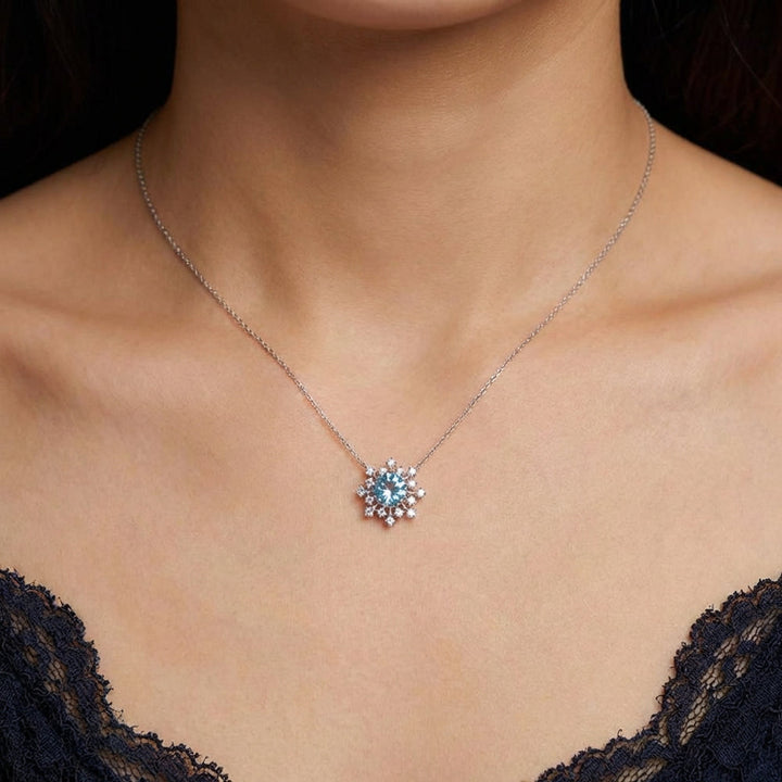 Frozen Bloom Crystal Necklace