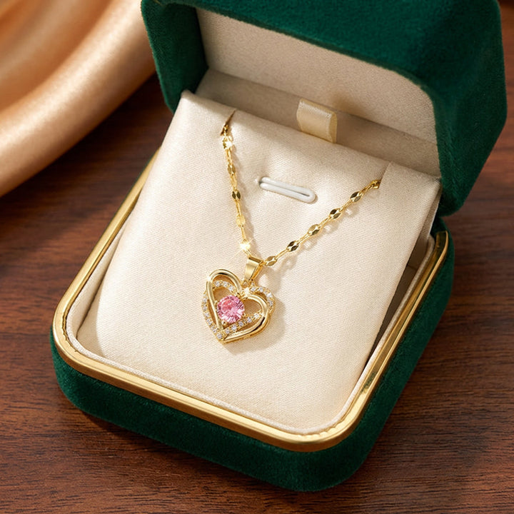 Blush Heart Elegance Necklace