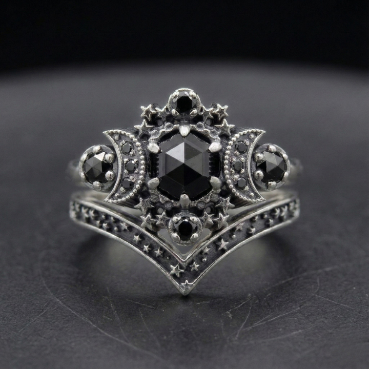 Triple Moon Ring