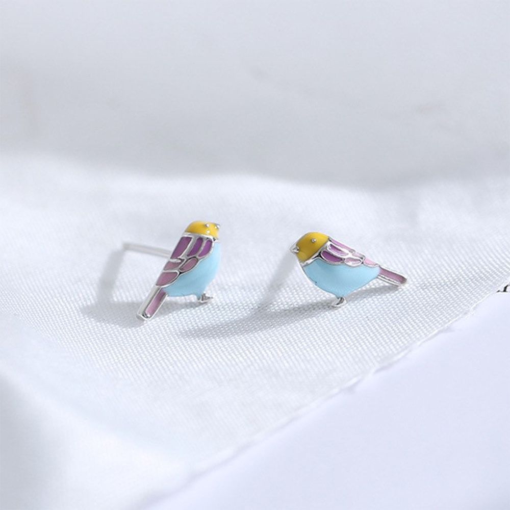 TINY BIRD EARRINGS (PAIR)