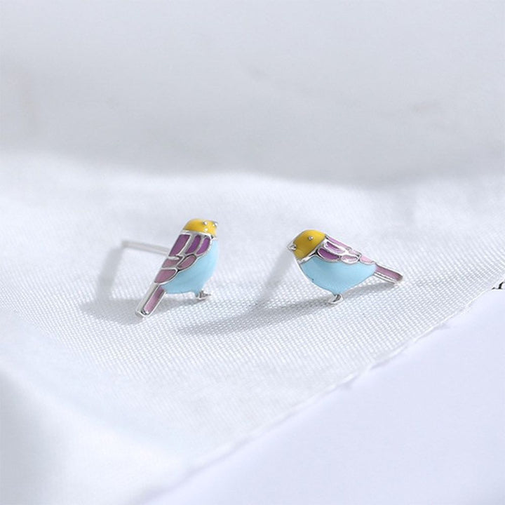 TINY BIRD EARRINGS (PAIR)
