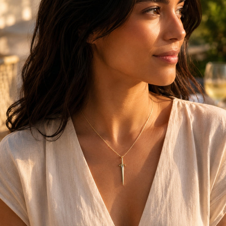 SWORD CHARM NECKLACE (ADJUSTABLE)