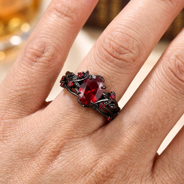 Enchanted Vine Crystal Ring