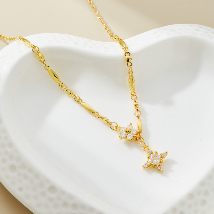 HEAVENLY CROSS NECKLACE