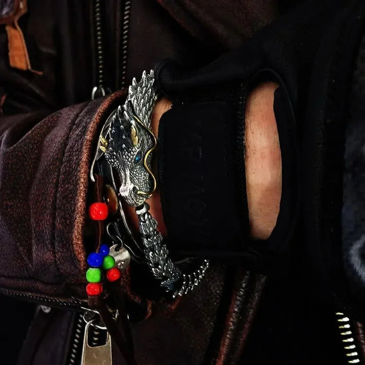 Handmade Three Dimensional Dragon Bracelet