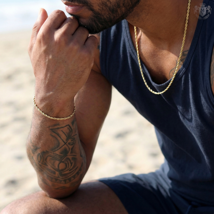 Rope Bracelet (Gold) 3mm