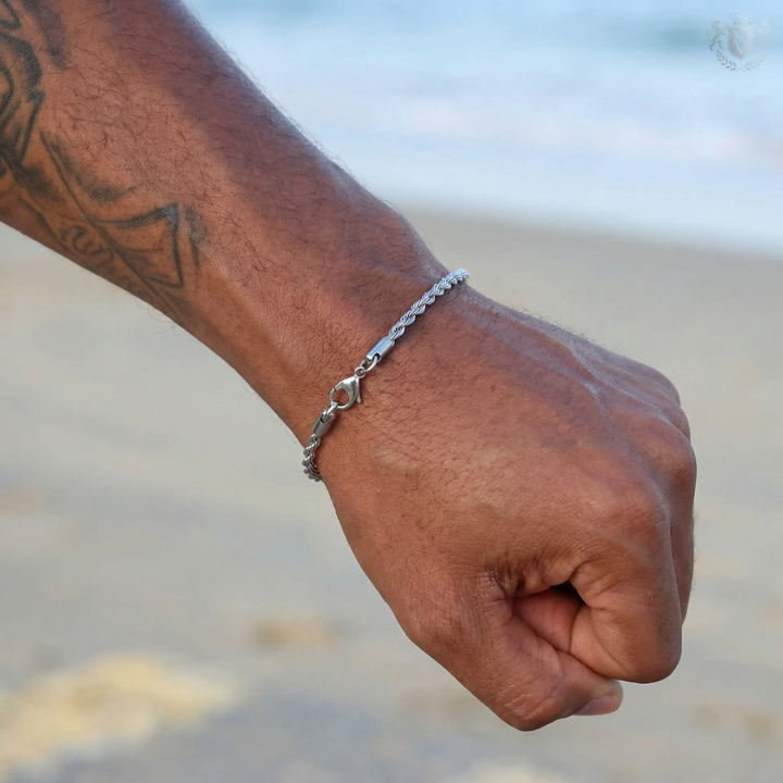 Rope Bracelet (Silver) 3mm