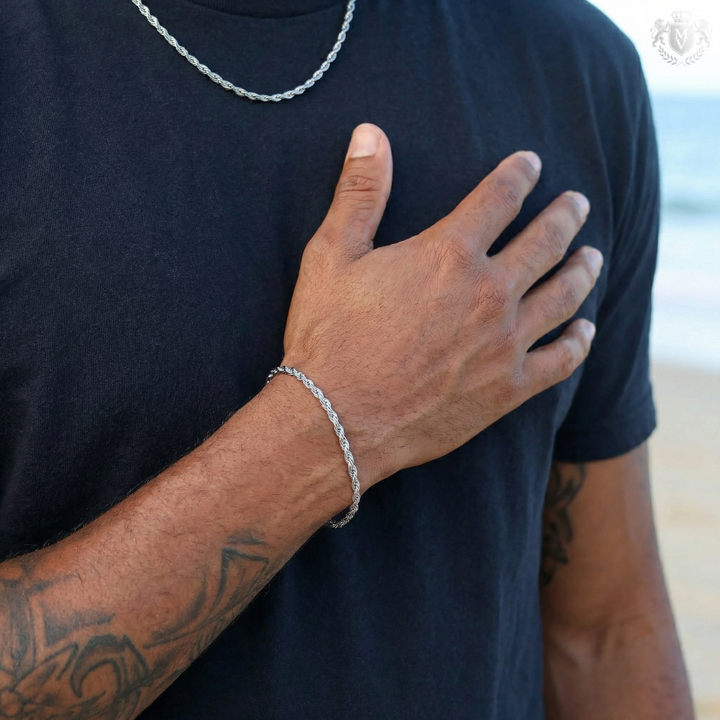 Rope Bracelet (Silver) 3mm