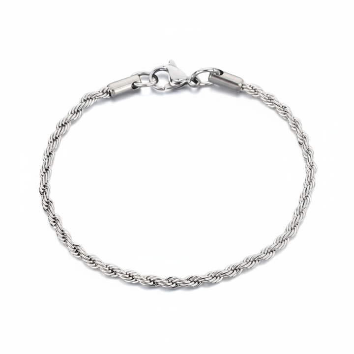 Rope Bracelet (Silver) 3mm