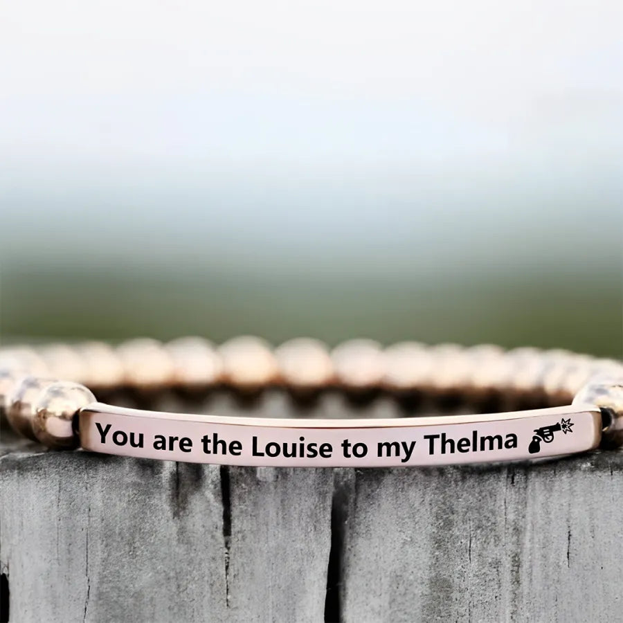FOR FRIEND - RIDE OR DIE BEAD LETTERING BRACELET