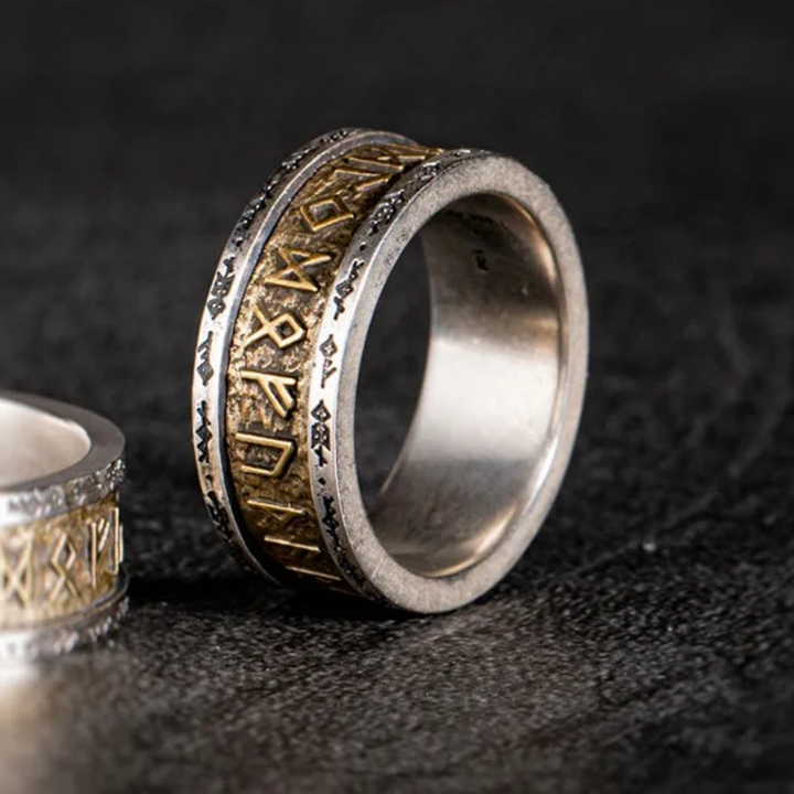 Silver & Golden Titan Ring