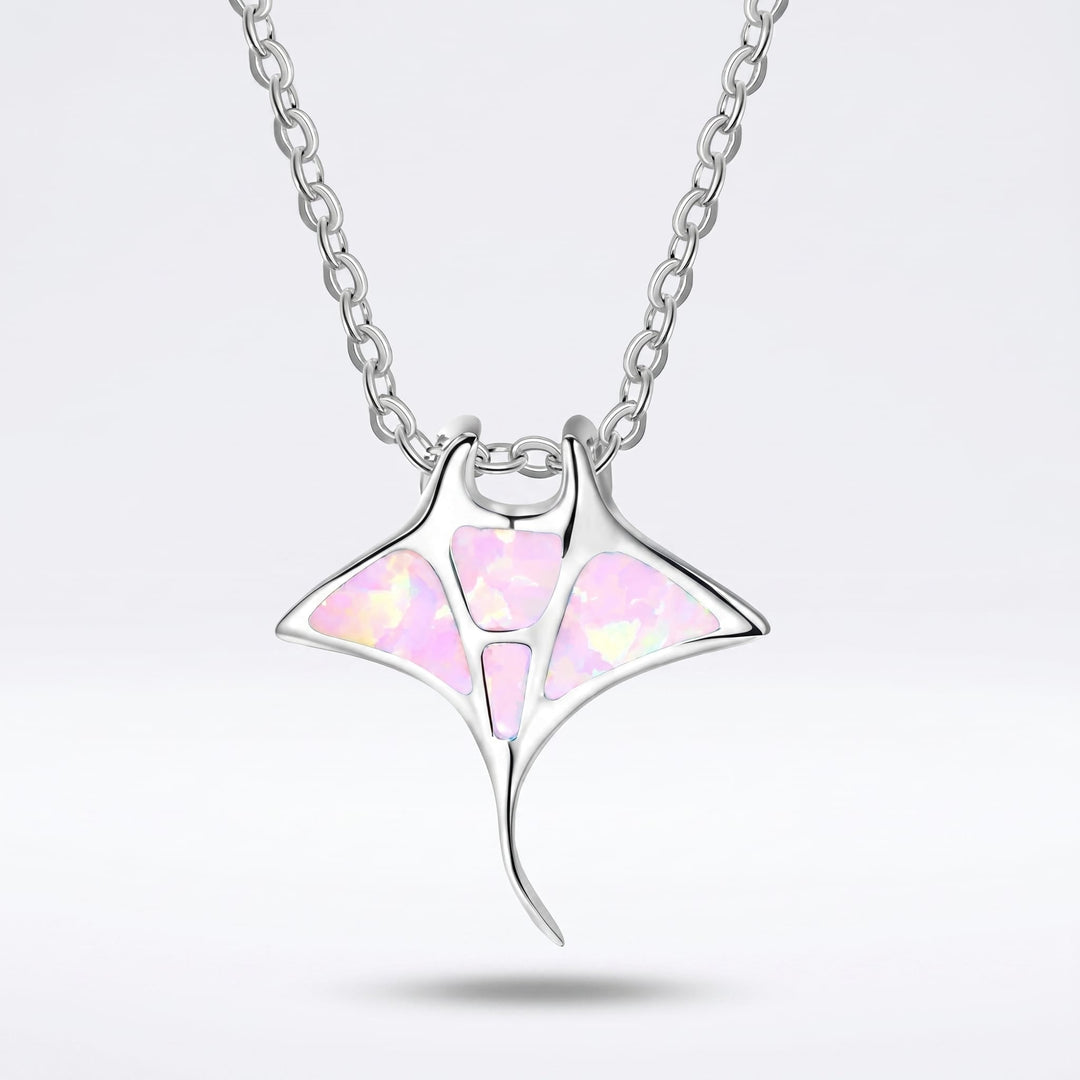 Seafoam Manta Necklace