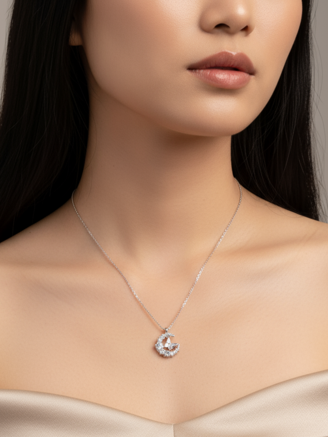 Luna Crescent Necklace
