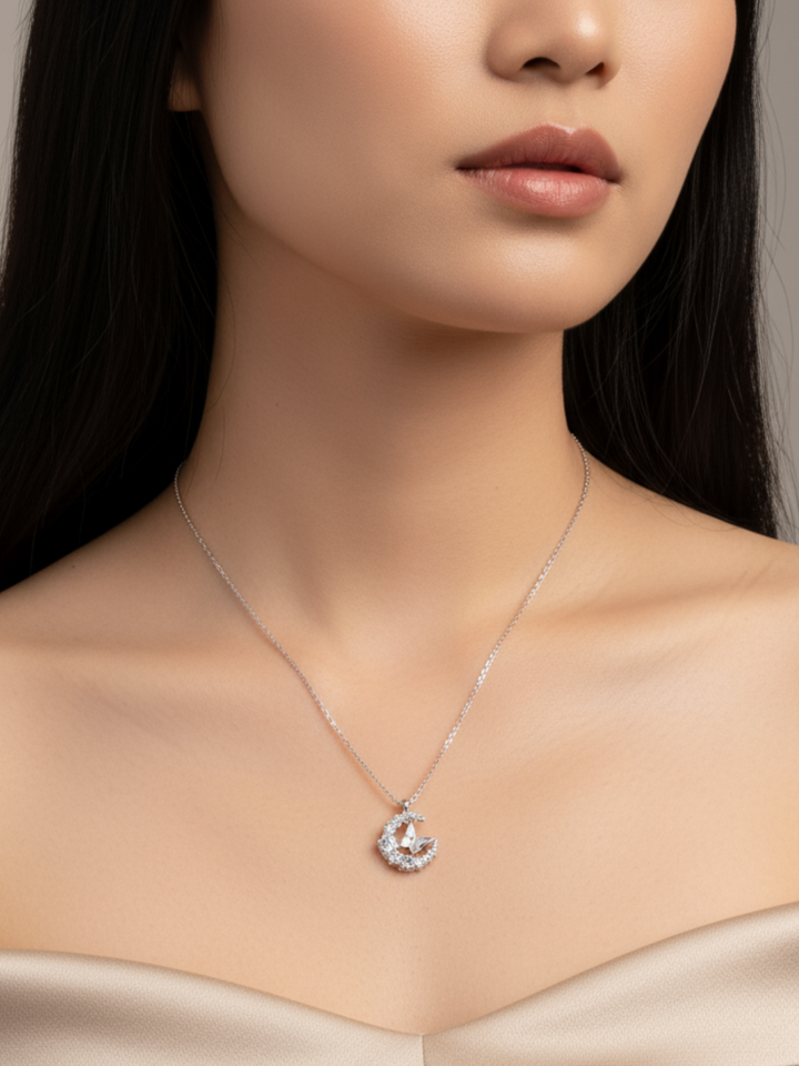 Luna Crescent Necklace