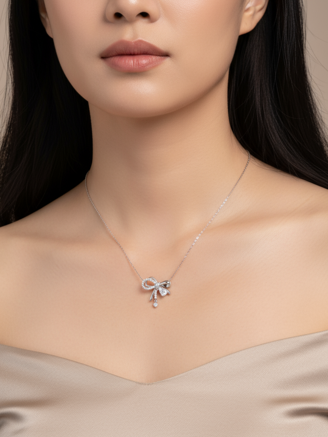 Lily Bow Necklace