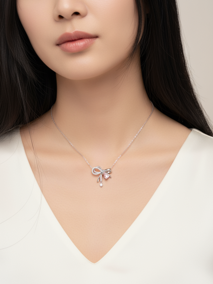 Lily Bow Necklace